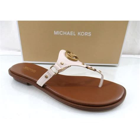 michael michael kors conway leather thong sandals